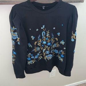 DREW embroidery sweater